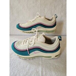 Nike Air Max 97 CJ0569-100 Women’s Size 10 White Teal Pink Beige Running Shoes